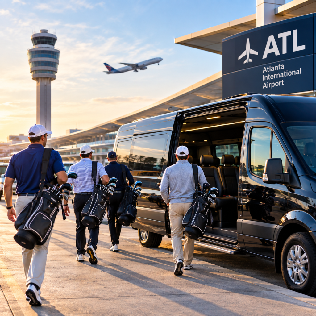 Private SUV transportation for travelers arriving at Atlanta airport
