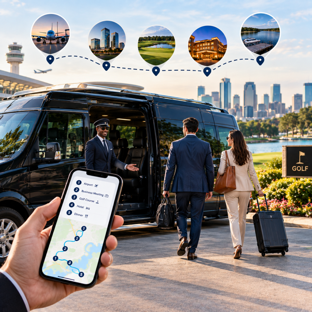 Private transportation for multi-stop trips around Lake Oconee and nearby destinations