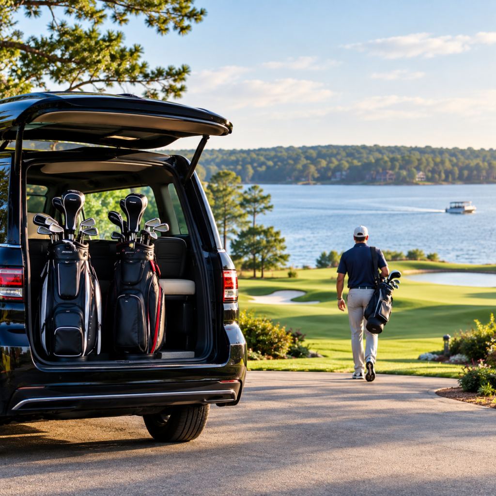 Luxury SUV transportation for guests at Reynolds Lake Oconee in Georgia