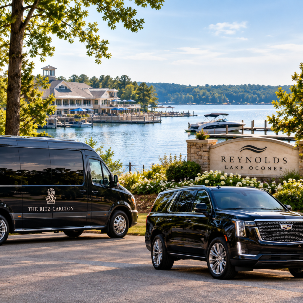 Private transportation for dining, events and multi-stop itineraries around Lake Oconee